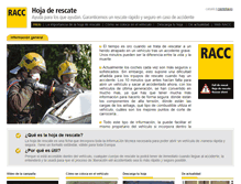 Tablet Screenshot of hoja-rescate.racc.es